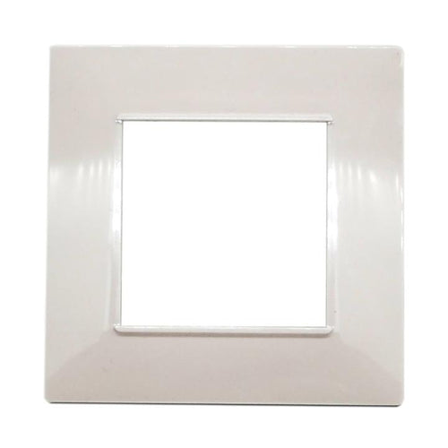 Placca 2F Mapam Sc Tonda Bianca Comp V/Plana 6002 Placca 6002-01 2P Bianco/Vmr-Pln Tecnopolimero