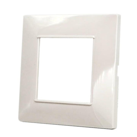 Placca 2F Mapam Sc Tonda Bianca Comp V/Plana 6002 Placca 6002-01 2P Bianco/Vmr-Pln Tecnopolimero