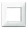 Placca 2F Plana Sc Tonda Bianca 14642.01