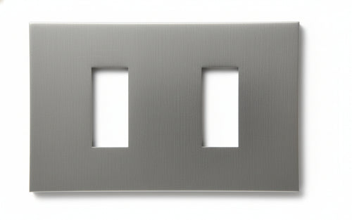 Placca 2F Scat Rett Alluminio 08636 Vimar Concorre