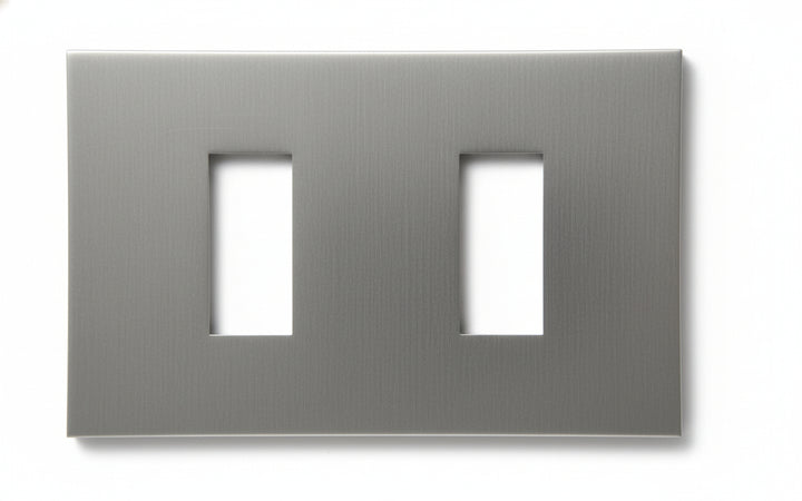 Placca 2F Scat Rett Alluminio 08636 Vimar Concorre