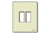 Placca 2F Scat Tonda Alluminio 08606 Vimar Concorr