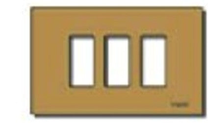 Placca 3 Foro X Scat Ret Bronzo 08637.Br Vimar