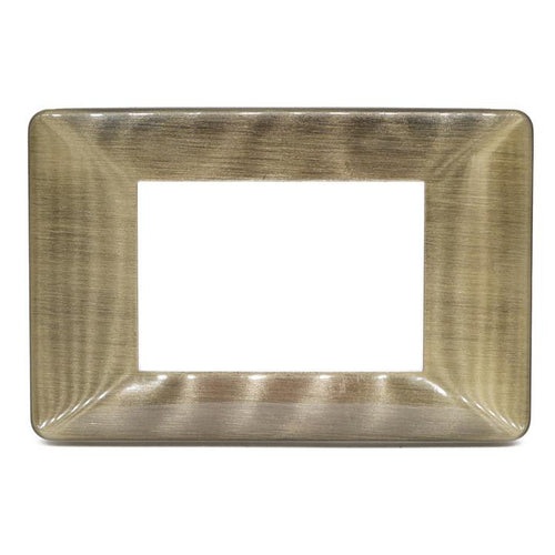 Placca 3F Bronzo Spazzol Mapam 6803-9 Comp V/Plana Placca 6803-9 Bronzo Spazzolato Metallo