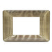 Placca 3F Bronzo Spazzol Mapam 6803-9 Comp V/Plana Placca 6803-9 Bronzo Spazzolato Metallo