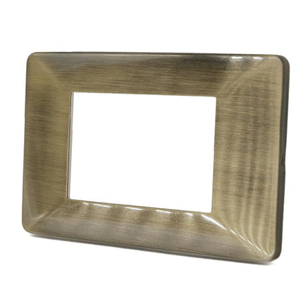 Placca 3F Bronzo Spazzol Mapam 6803-9 Comp V/Plana Placca 6803-9 Bronzo Spazzolato Metallo