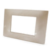 Placca 3F Champagne Mapam 6003-13 3P Comp V/Plana Compatibile Vimar Plana