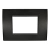 Placca 3F Nero Mapam 6003-2 3P Comp Vimar Plana Compatibile Vimar Plana