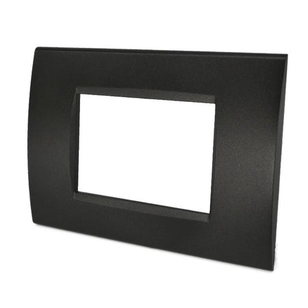 Placca 3F Nero Mapam 6003-2 3P Comp Vimar Plana Compatibile Vimar Plana