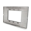 Placca 3F Nero Mapam 6003-2 3P Comp Vimar Plana Compatibile Vimar Plana