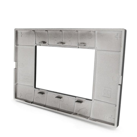 Placca 3F Nero Mapam 6003-2 3P Comp Vimar Plana Compatibile Vimar Plana
