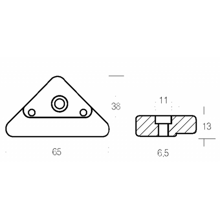 Placca Duo Prop In Alluminio