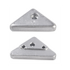 Placca Duo Prop In Zinco