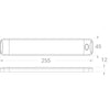 Plafoniera A Led Bianchi/Blu 10-30V