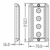 Plafoniera In Alluminio A 4 Led