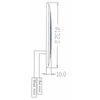Plafoniera Inox 28 Led