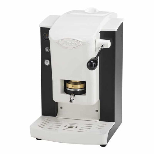 MACCHINA DA CAFFE' FABER SLOT PLAST BASIC TELAIO NERO PLASTICHE BIANCO PRESSACIALDA IN OTTONE SPNERBBASOTT