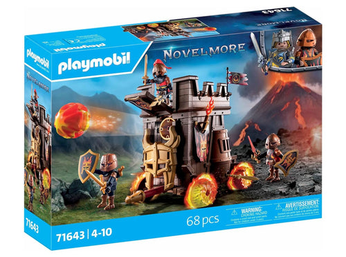 PLAYMOBIL Novelmore 71643 Carro d'Assalto con Cannone 3 Cavalieri Guerrieri di Burnham Accessori per Battaglie anni 4-10