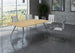 Tavolo per conferenze con gambe in metallo cm. 160x90x72h