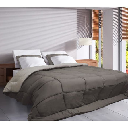 Piumino in microfibra 400g / m CALGARY Taupe & Linen 140x200cm