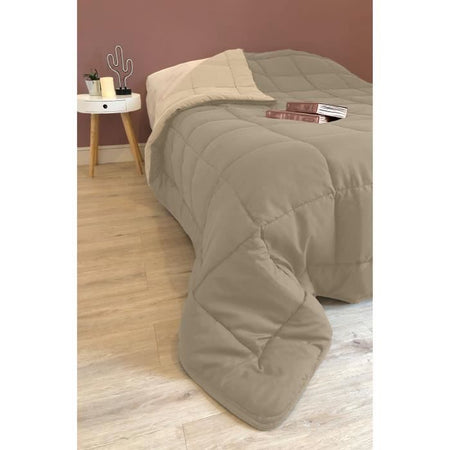 Piumino in microfibra 400g / m CALGARY Taupe & Linen 140x200cm