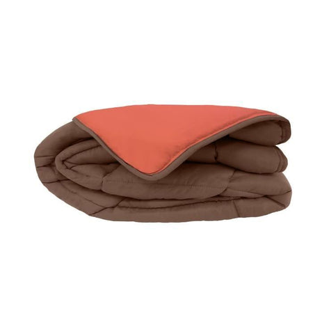 Quilt CALGARY Cioccolato / Coral 140