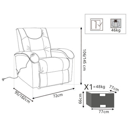 Relax - poltrona elettrica alzapersona Marrone