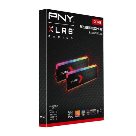 Kit di memoria - PNY - XLR8 Gaming EPIC-X RGB DDR5 - 32 GB (2x16 GB) - 6000 MHz - CL36