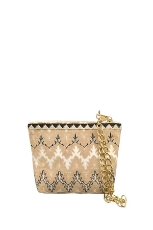 Pochette fantasia con filo strass e nappine | PHO Firenze