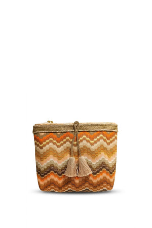 Pochette fantasia con filo strass e nappine | PHO Firenze