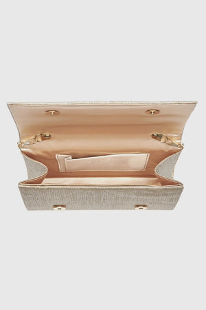 Pochette elegante a tracolla finitura glitterata | Verde Fashion