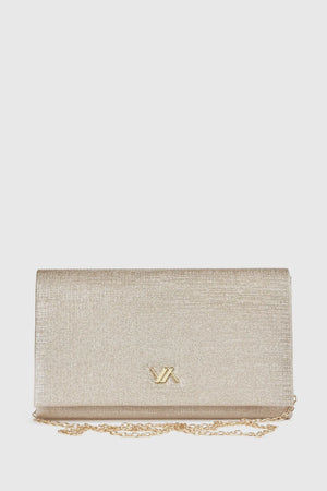 Pochette elegante a tracolla finitura glitterata | Verde Fashion