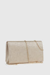 Pochette elegante a tracolla finitura glitterata | Verde Fashion