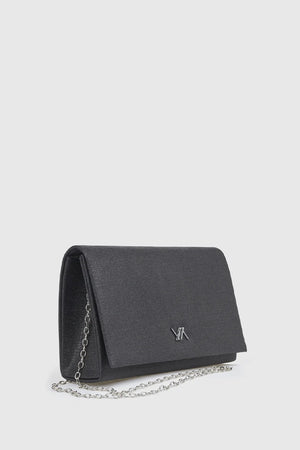 Pochette elegante a tracolla finitura glitterata | Verde Fashion