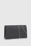 Pochette elegante a tracolla finitura glitterata | Verde Fashion