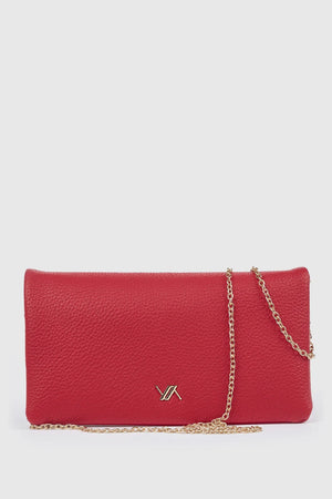 Pochette elegante a bustina in ecopelle | Verde Fashion