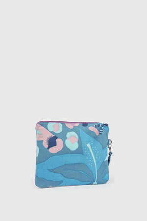 Pochette mare in cotone fantasia marina | Verde Fashion