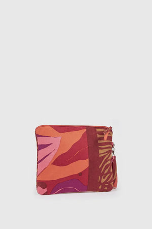Pochette mare in cotone fantasia marina | Verde Fashion