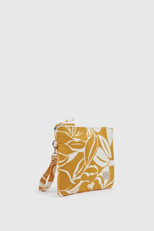 Pochette mare in cotone stampa fiori | Verde Fashion