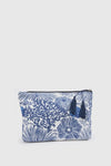 Pochette mare in cotone stampa floreale | Verde Fashion