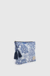 Pochette mare in cotone stampa floreale | Verde Fashion