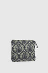 Pochette mare in cotone fantasia barocca | Verde Fashion