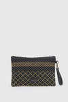 Pochette mare in paglia texture intrecciata | Verde Fashion