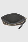 Pochette mare in paglia texture intrecciata | Verde Fashion