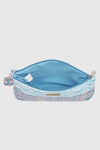 Pochette mare in cotone stampa pesci | Verde Fashion