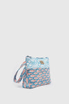 Pochette mare in cotone stampa pesci | Verde Fashion