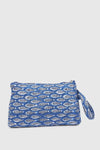 Pochette mare in cotone stampa pesci | Verde Fashion