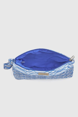 Pochette mare in cotone stampa pesci | Verde Fashion