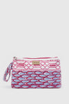 Pochette mare in cotone stampa pesci | Verde Fashion