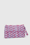 Pochette mare in cotone stampa pesci | Verde Fashion